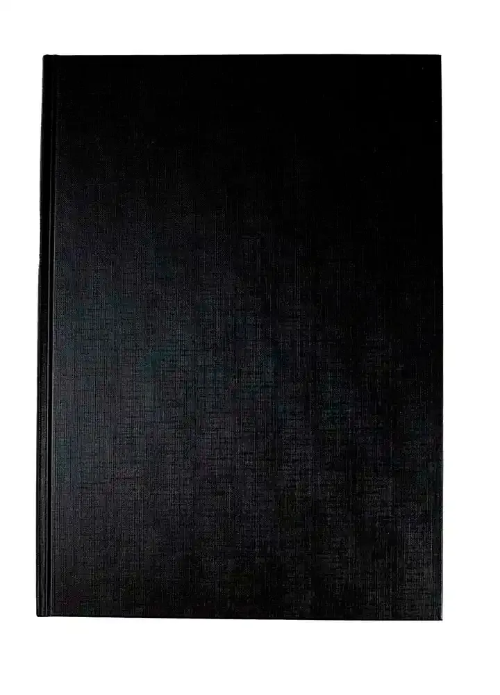 Dummie A4 zwart met structuurkaft