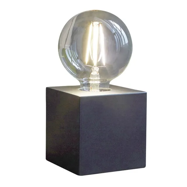 Lampada da tavolo design Atena nero E27
