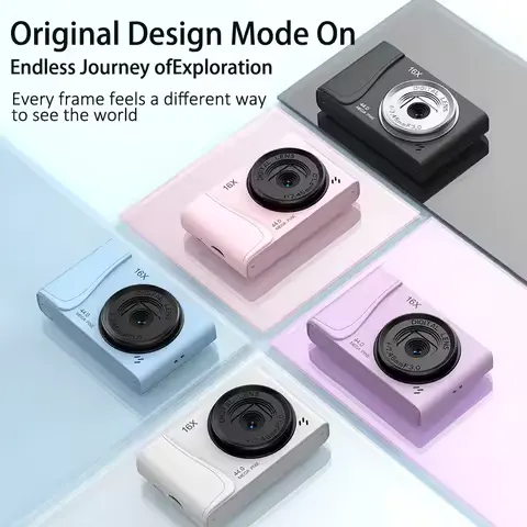 Retro CCD 24 Million Pixels Camcorder 4K Digital Camera 16x Zoom Compact Cameras Auto Focus for Adult Beginners Kids Photograph