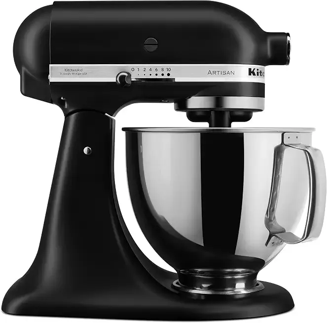 KitchenAid Artisan, 5-Qt Tilt Head Stand Mixer, KSM150PS, Black Matte