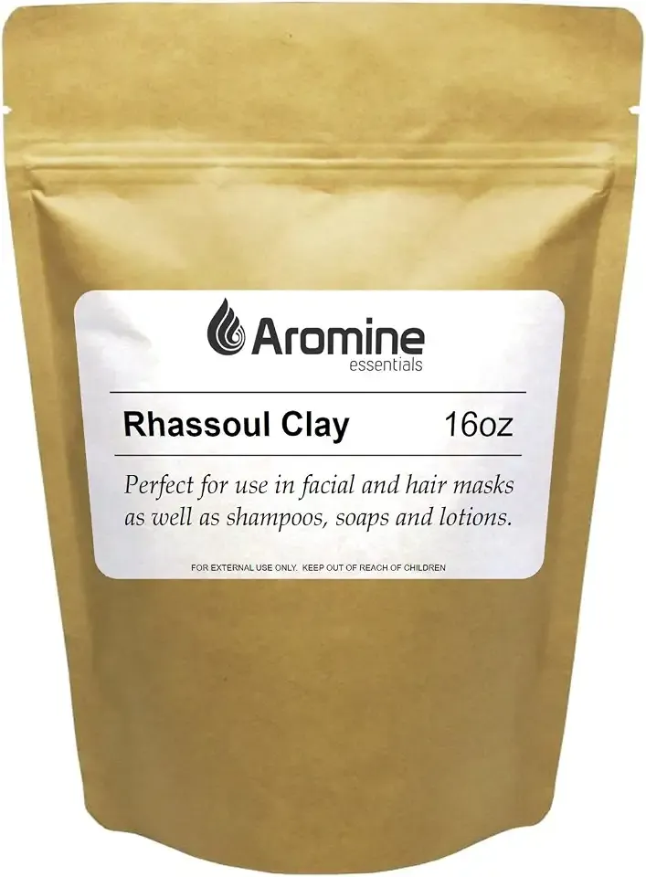 Rhassoul Clay Powder 16oz Moroccan Ghassoul Clay Mask, Nourishing, Unisex, Skin Treatment Mask