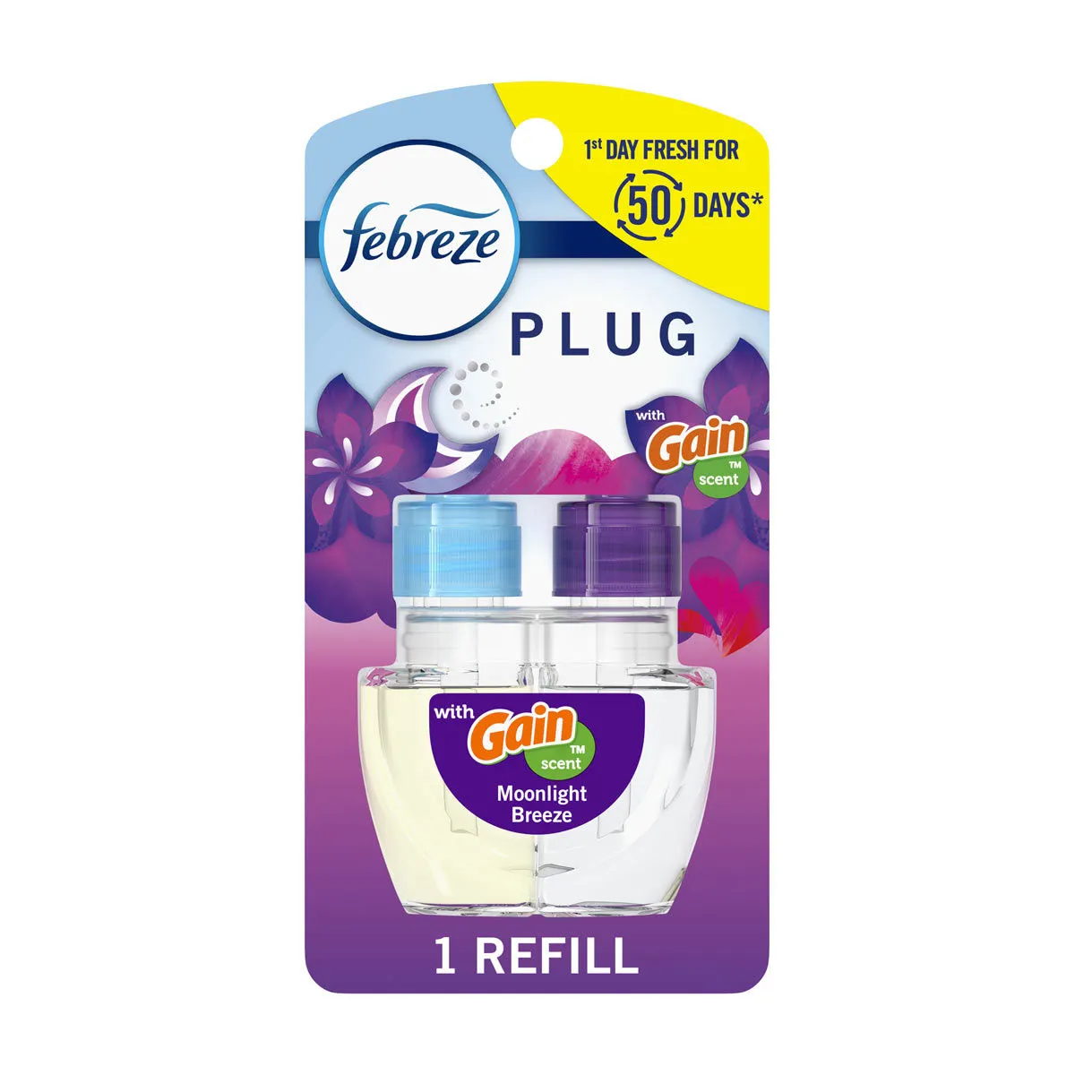 Febreze Plug In Air Freshener, Gain Moonlight Breeze, 1 ct