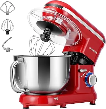 VIVOHOME Stand Mixer, 660W 10 Speed 6 Quart Tilt-Head K…
