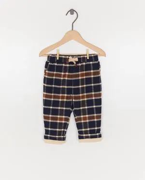 Flanellen broek met teddy voering