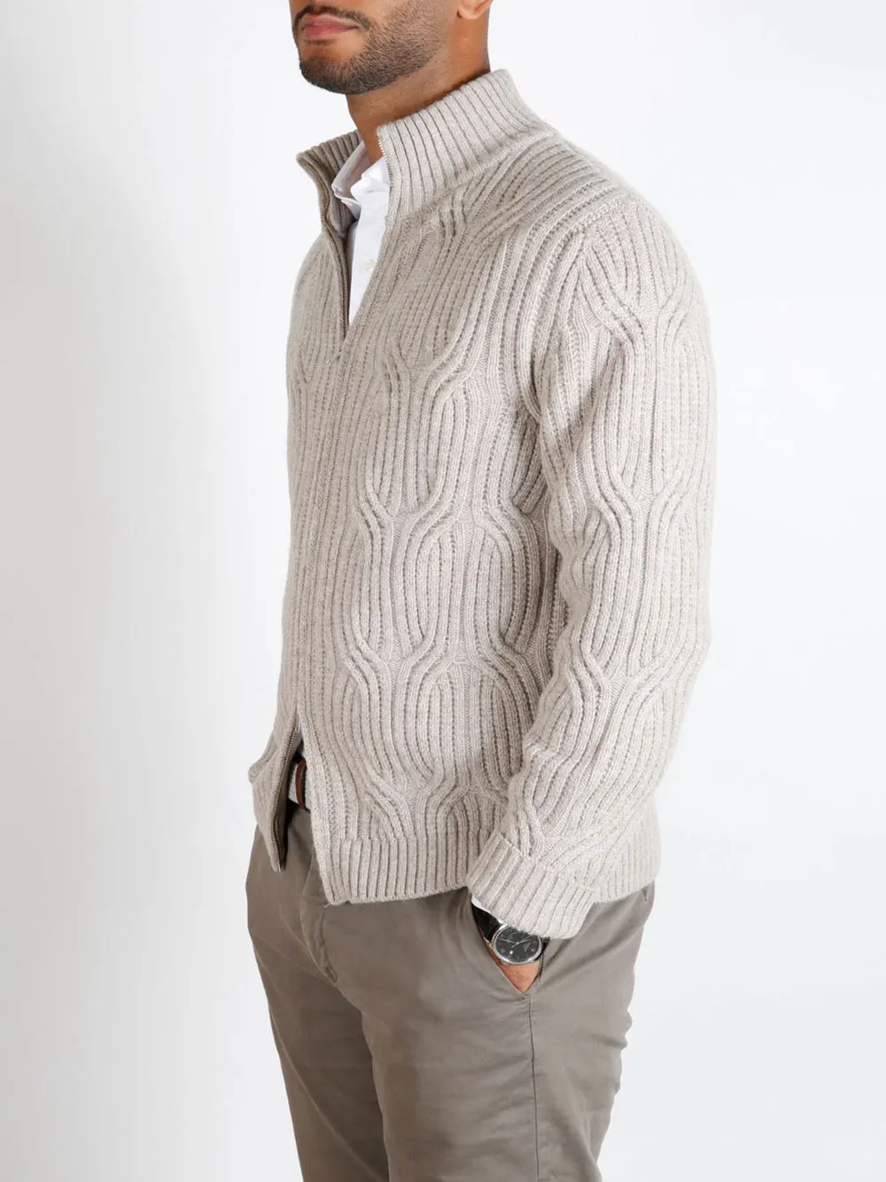 GIACCA ZIP BABY ALPACA