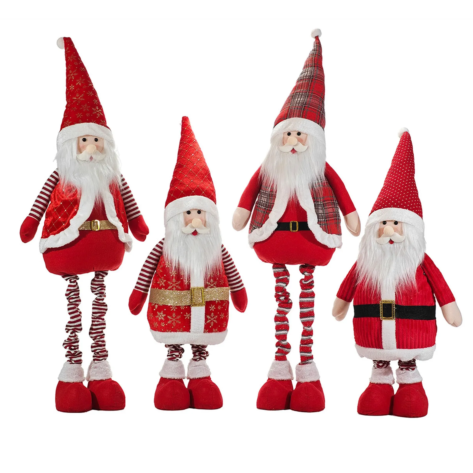 Babbo Natale con gambe allungabili altezza max 130 cm