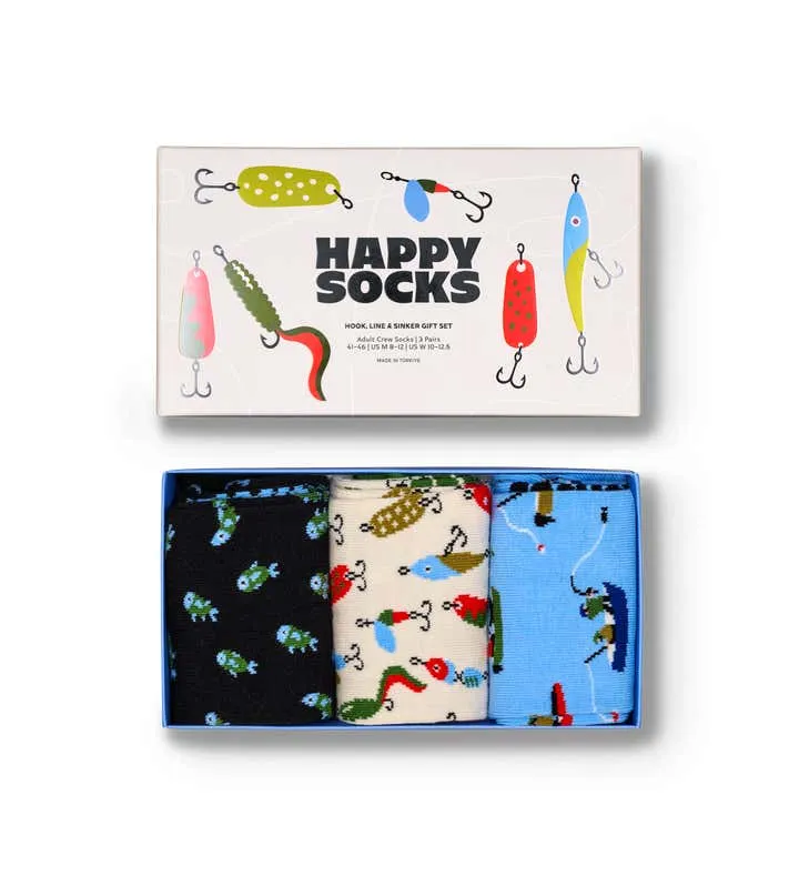3-Pack Hook, Line, Sinker Socks Gift Set