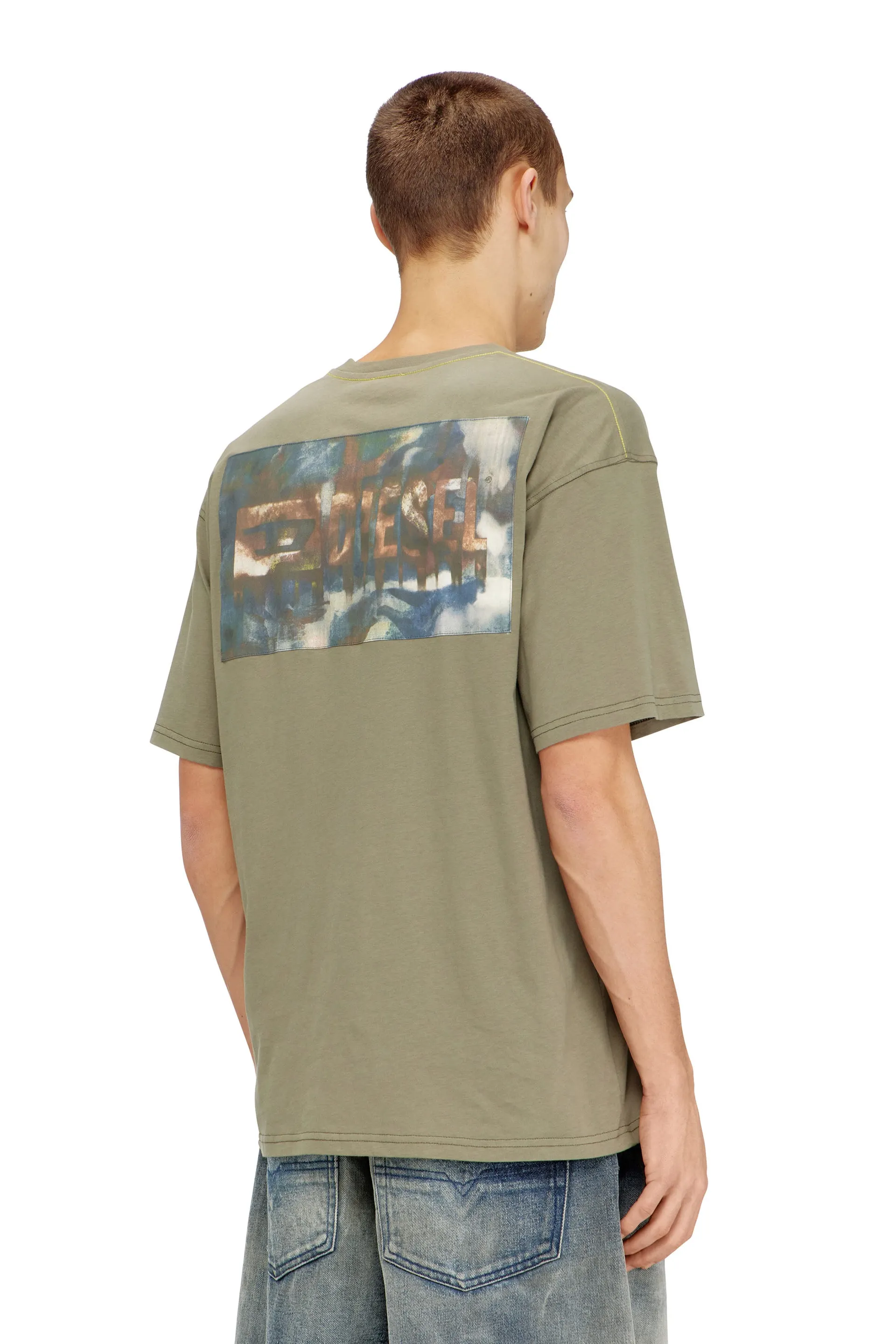 Relaxed T-shirt with back camo print