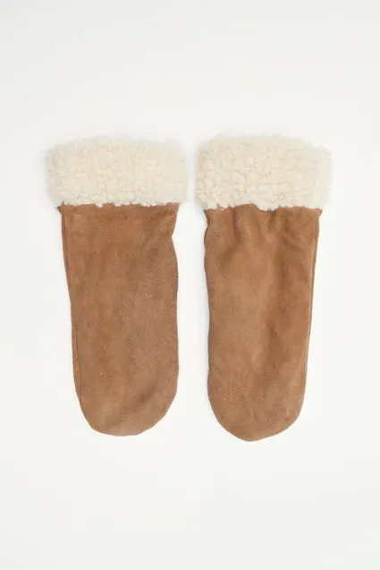 Suède wanten met warme binnenkant