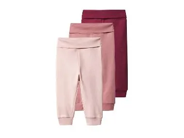 Pantalones de chándal para bebé pack 3 (rojo/rosa, 86/92)