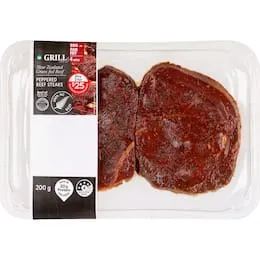 Woolworths Beef Steaks Peppered 200g