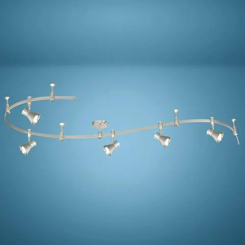 Patriot Lighting® Sandra 5-Light Nickel LED Flexible Track Light