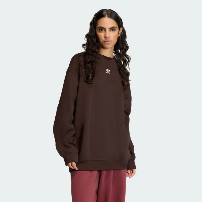 Essentials Fleece Long Oversized Crew Genser