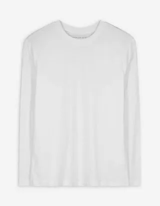 Maglia a manica lunga - Cotone - bianco