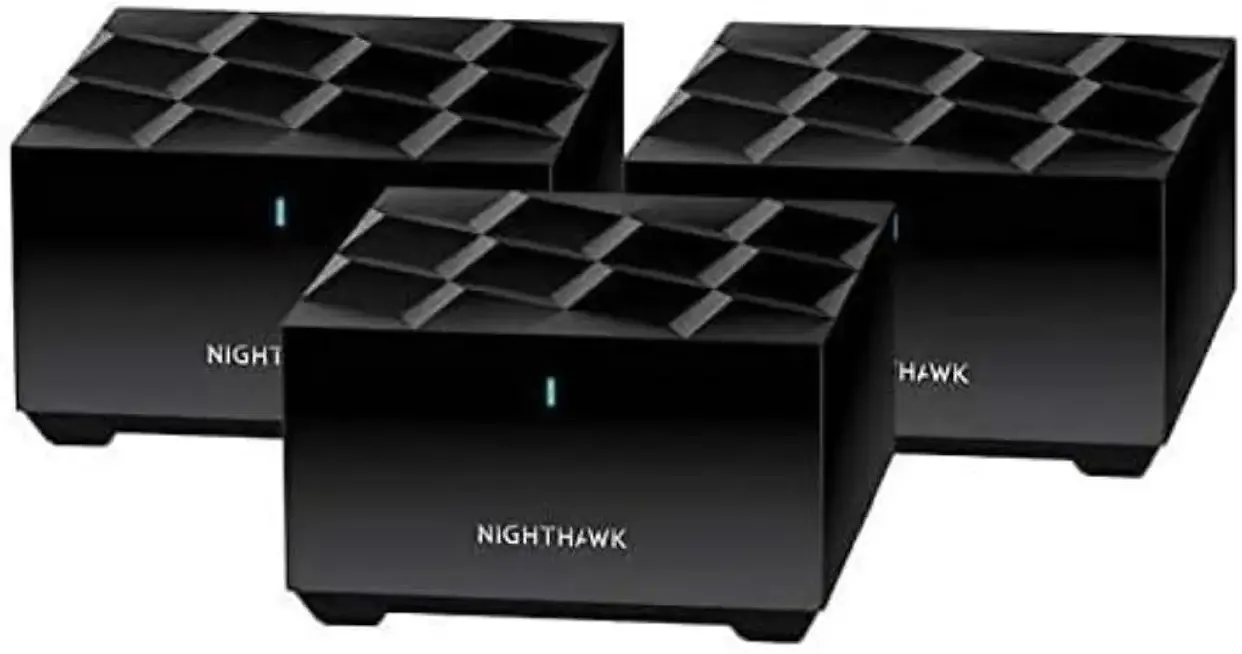 Netgear Nighthawk Whole Home Mesh WiFi 6 System, 3-Pack , BLK (Renewed)