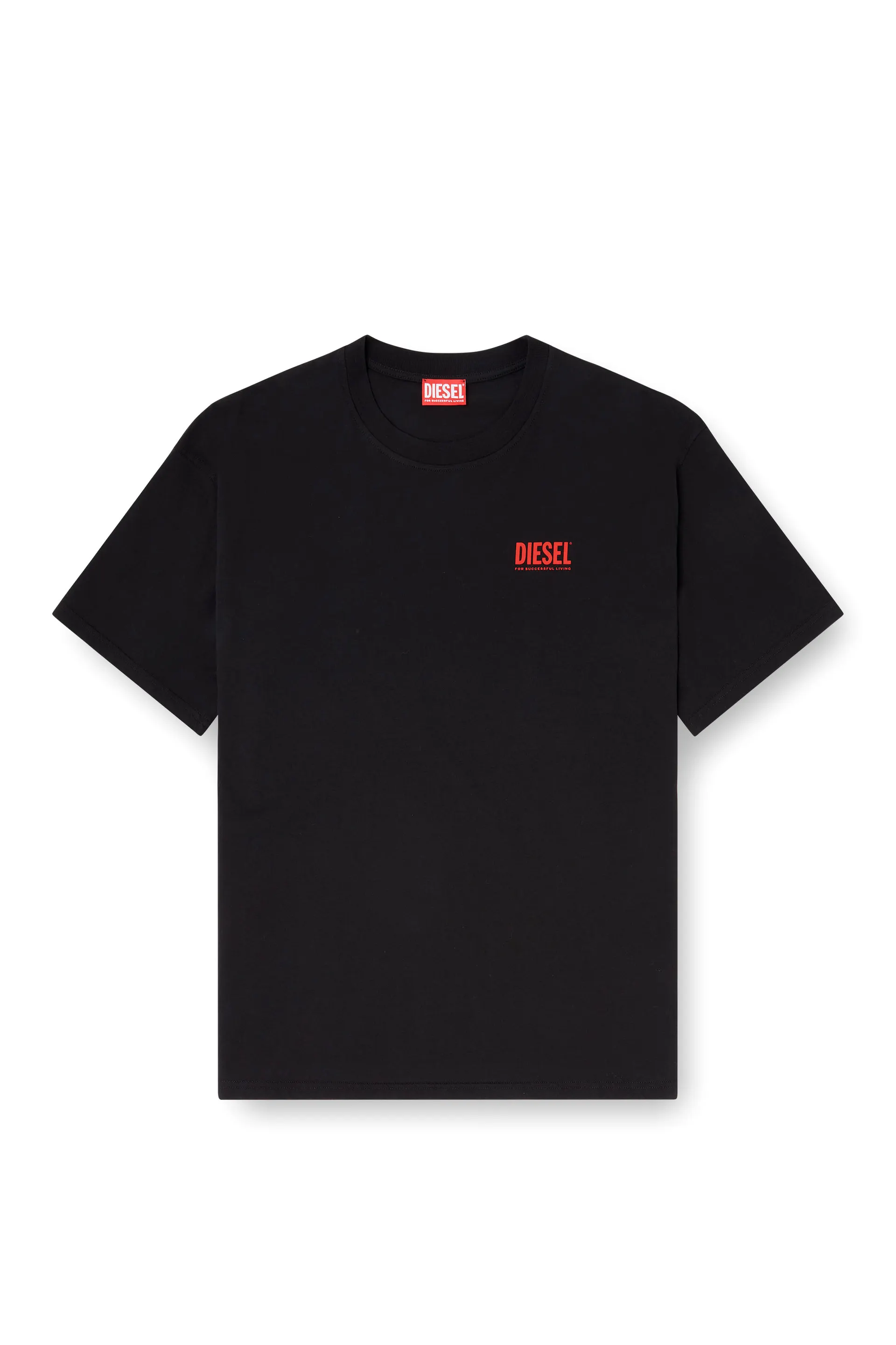 Cotton T-shirt with Diesel Biscotto print