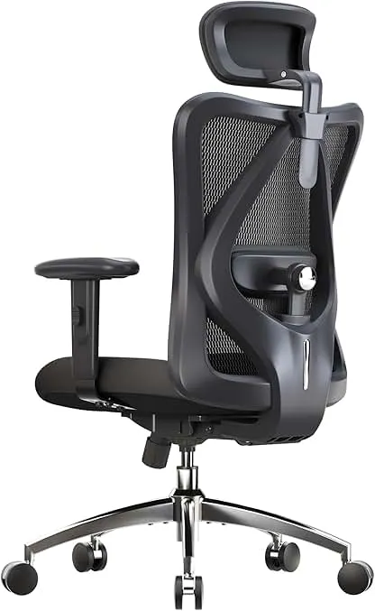 SIHOO M18 Ergonomic Office Chair for Big and Tall People Adjustable Headrest with 2D Armrest Lumbar Support and PU Wheels Swivel Tilt Function Black SIHOO M18 Ergonomic Office Chair for Big and Tall People…