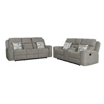 Connery Sofa and Loveseat by Best Home - Gray