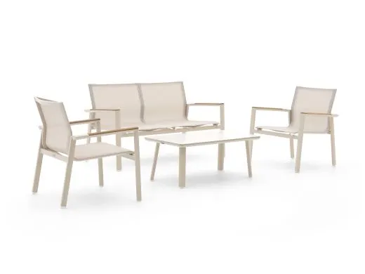 Forza Asmonte stoel-bank loungeset 4-delig