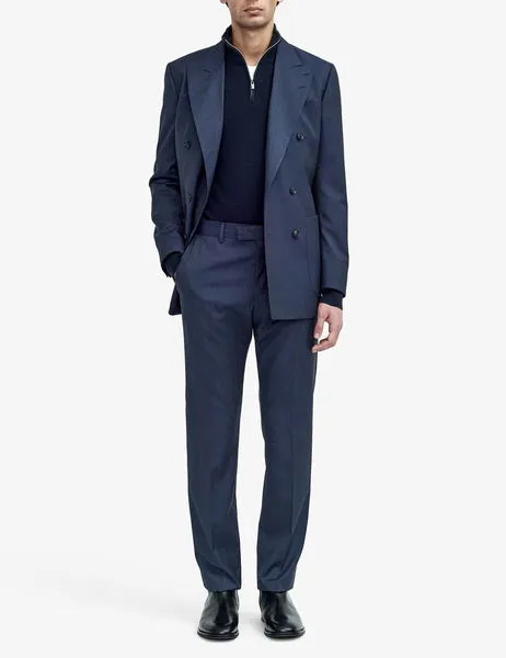 Joachim Double-Breasted Blazer Royal Blue