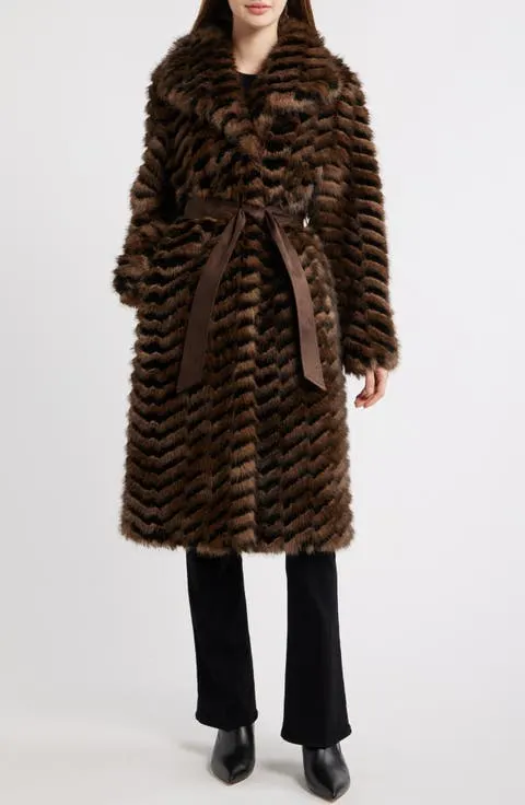 Via Spiga Faux Fur Coat