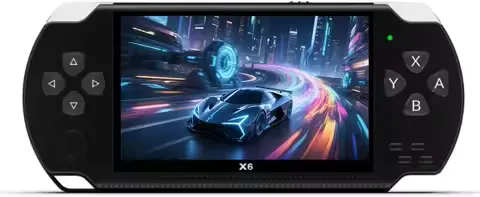 4.3-Inch Retro Handheld Game Console - with Classic Games, Portable Video Game Player with TV Connection, Supports MP4/MP3/eBook Playback, Rechargeable Battery & TF Card Expansion (Black)