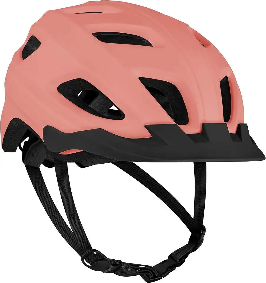 Retrospec Lennon Adult Bike Helmet with LED Safety Light Adjustable Dial & Removable Visor - Adjustable Bicycle Cycling Helmet for Men & Women