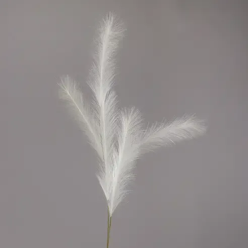 Pampas-Gras - weiß - Kunststoff - 145 cm