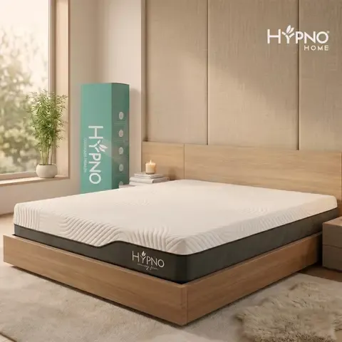 Colchón de Memory Foam Hypno Queen Con Funda Bambú