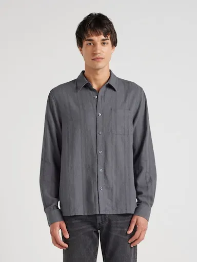 Just Jeans Linen Blend Textured Dobby Shirt