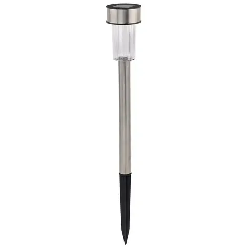 Solar-LED-Erdspieß - Edelstahl - 36,5 cm