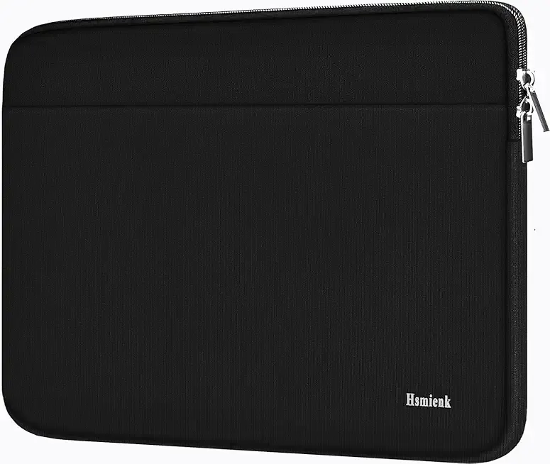 Laptop Case Sleeve 15.6 inch, Shockproof Protective Notebook Case with Accessory Pocket, Briefcase Carrying Laptop Cover for 15.6" HP, ASUS, Dell, Lenovo, Acer, Black