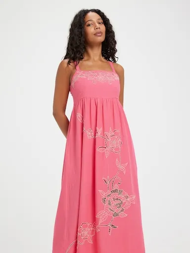 Just Jeans Rosalie Embroidery Midi Dress