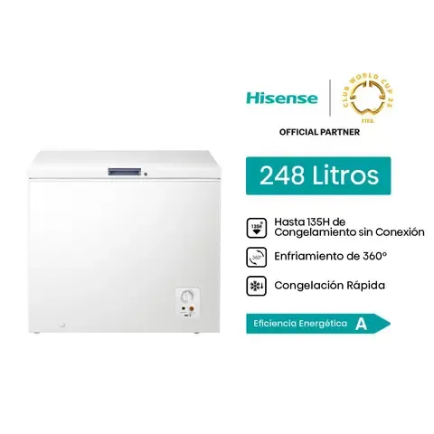 Congeladora Horizontal Blanco 248L