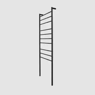 Goldair Platinum Tall Round Bar 120W Towel Rail Black