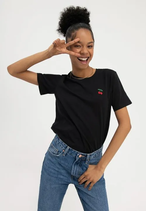 2 PACK - T-shirts - black/white