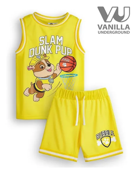 Vanilla Underground Yellow Paw Patrol Kids Marshall 2 Piece Basketball Set
