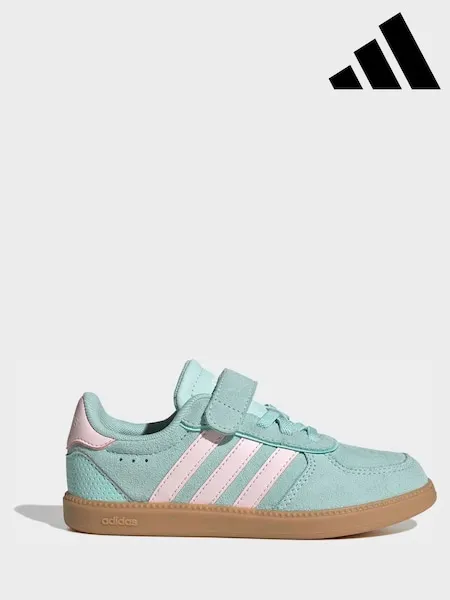 adidas Aqua Blue Breaknet Sleek Kids Trainers