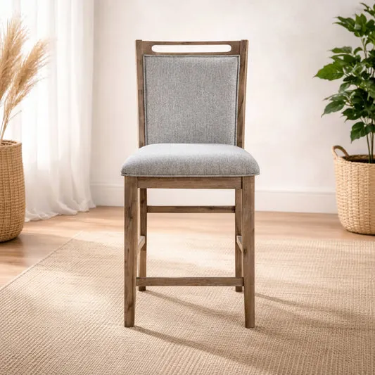 Dorset Hills 24" Pub Chair (1-Piece) by Vilo Home - Brown/Gray