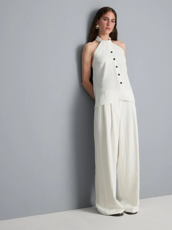 Pantaloni larghi strutturati
