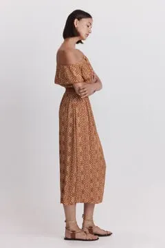 Vestido palabra d ehonor estampado