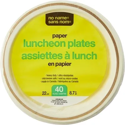 Paper Luncheon Plates 40 Pack