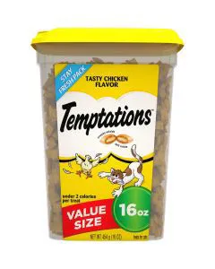Temptations Tasty Chicken Flavor Cat Treats 16 oz Container