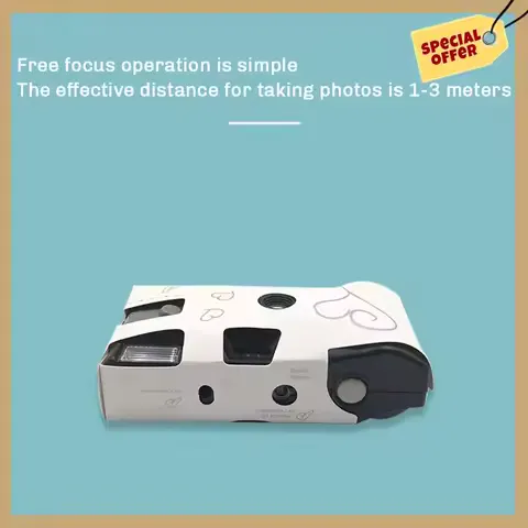 35Mm Disposable Film Camera With Flash Single Use Once Pictures Tool Wedding Bulk Travel Camp Party Supplies 16 Photos-WMAN
