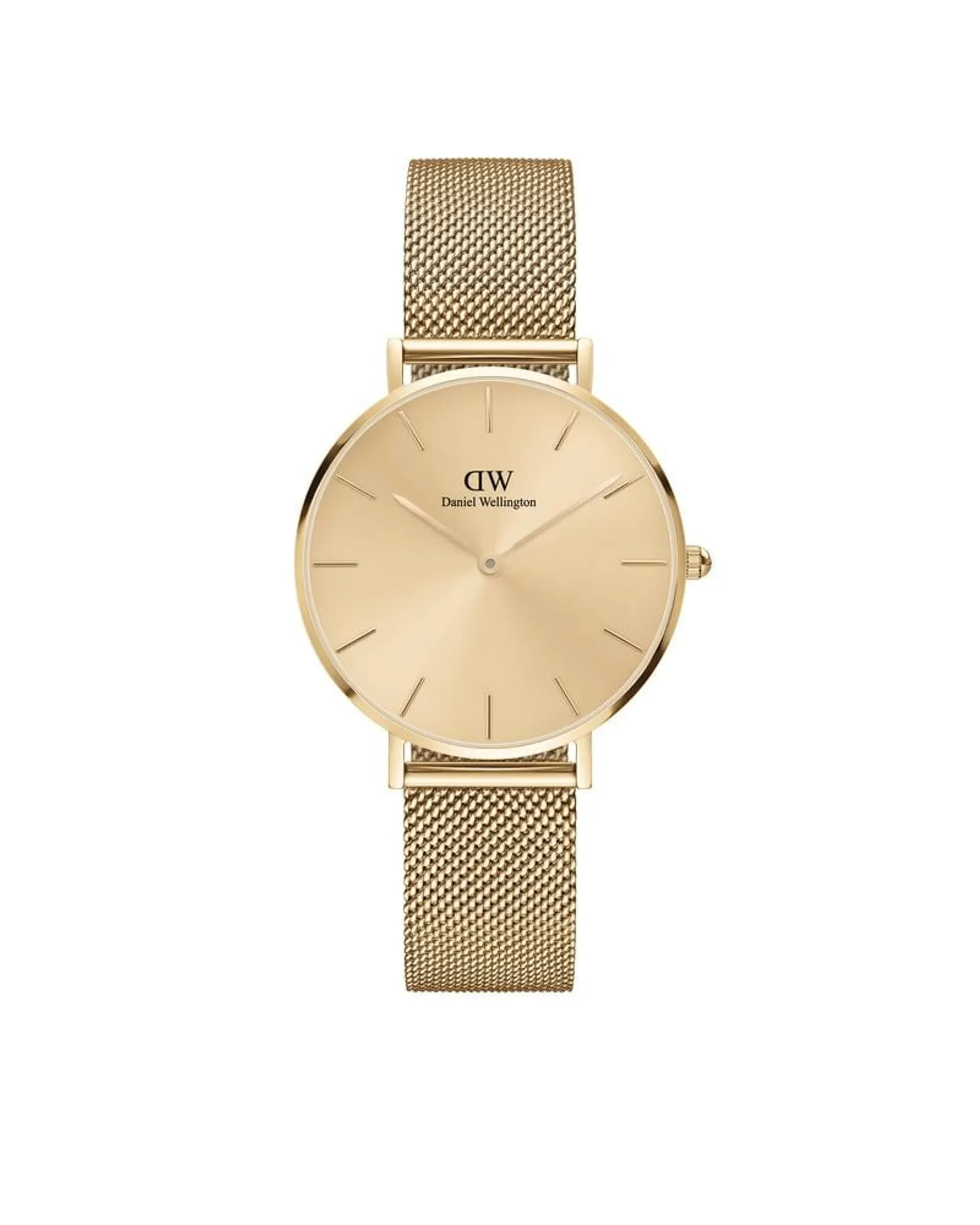 DW Petite Unitone dameklokke i gullfarget stål (32mm)