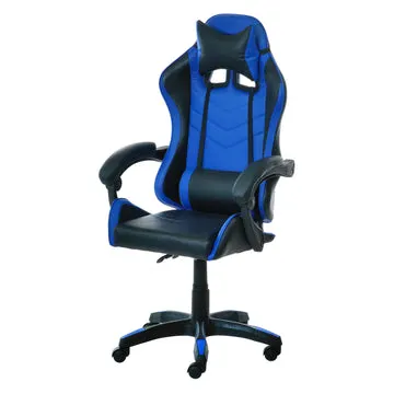Poltrona Gaming Blu e Nero