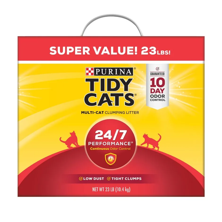 Purina Tidy Cats 24/7 Performance Multi-Cat Clumping Cat Litter, 23-lb.