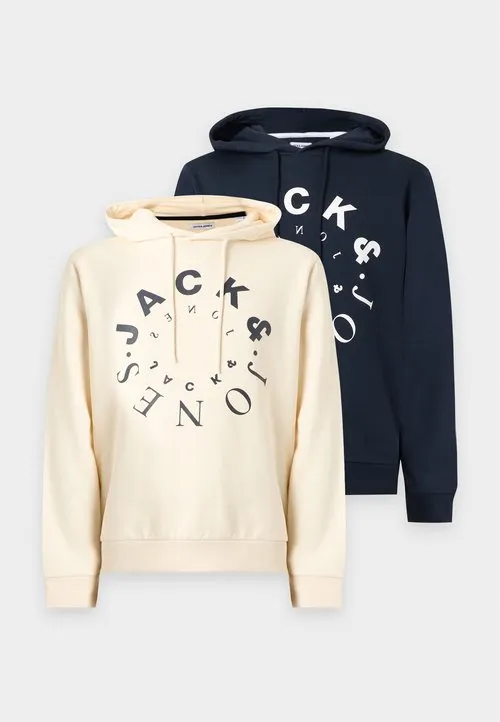 JJWARRIOR HOOD 2 PACK - Hoodie - sky captain/whisper white