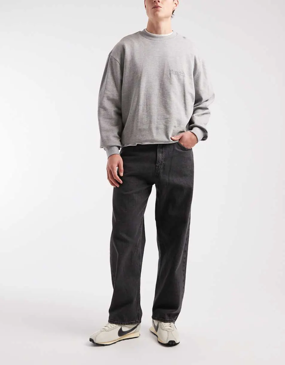 JJ Rebel Leo baggy jean in washed black