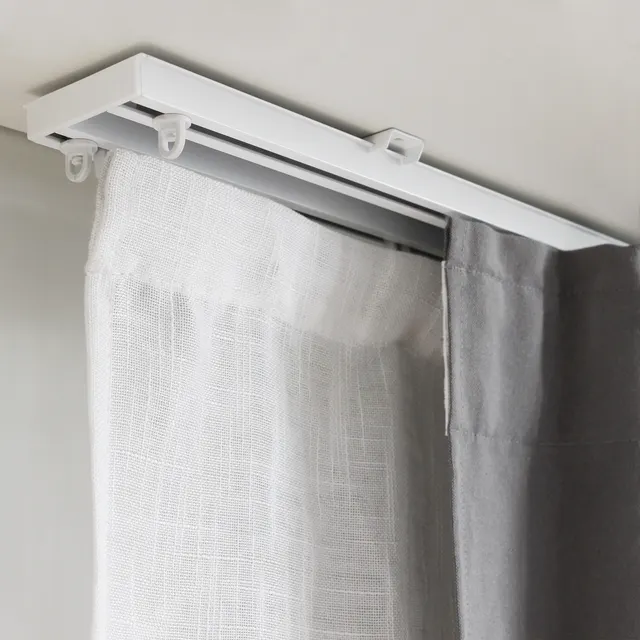 Kit per binario tenda Magleva, 2 vie, dritto in alluminio 150.6 cm INSPIRE